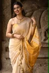 Tew Pure Handloom Tissue Cotton Zari Waving Saree